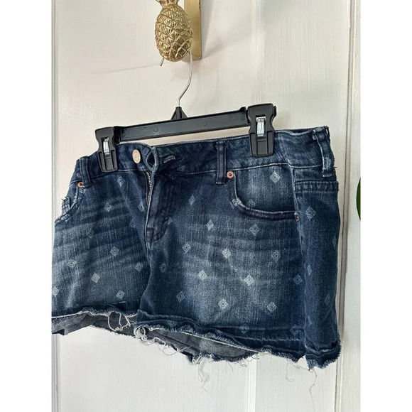 Aeropostle Midi Jean Shorts women’s size 12 - Picture 2 of 7